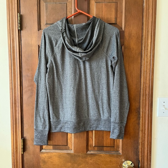 PINK gray technical hooded pullover - Picture 5 of 9
